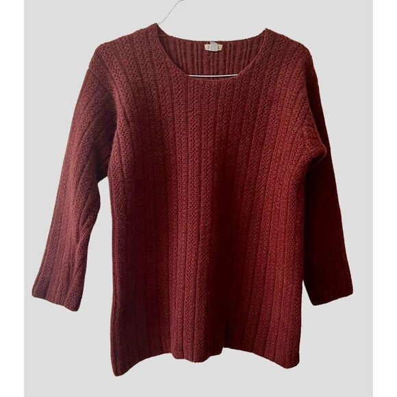 Malò Sweaters - Vintage MALO Womens LUXURY 100% Cashmere Cable Sweater 42 Italy M Pull Over